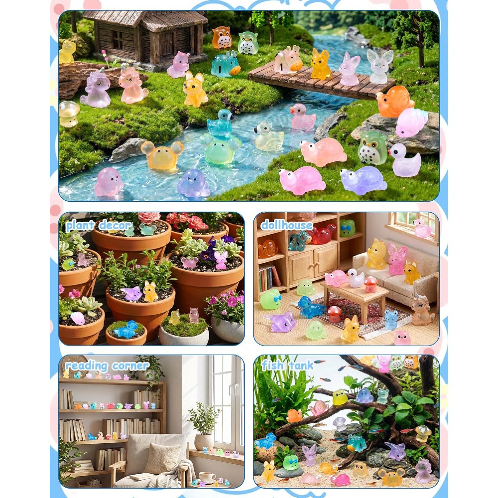 Resin Crafts Diy - 3 zestawy po 12 sztuk świecących