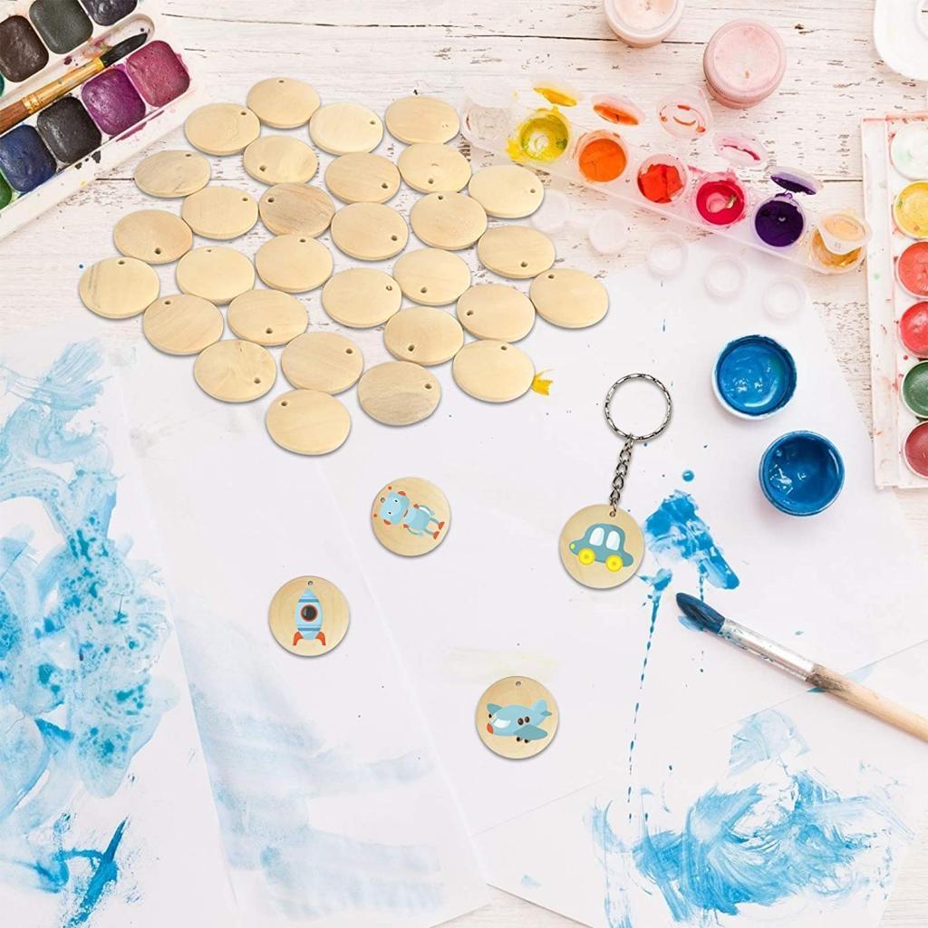 100 sztuk drewnianych dysków d – Wood Ring Blank recenzja i cena