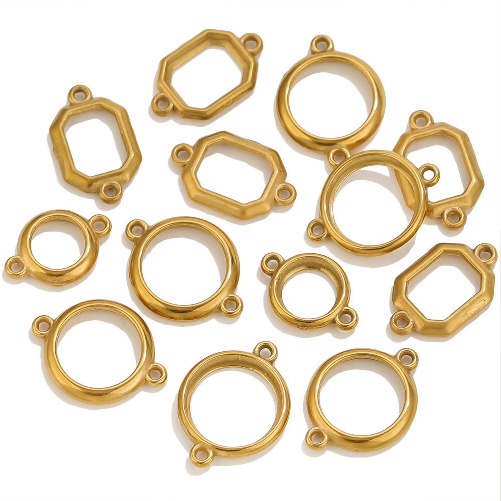 10 szt. zawieszek z dwoma otwo – Bezels Set Pendant recenzja i cena