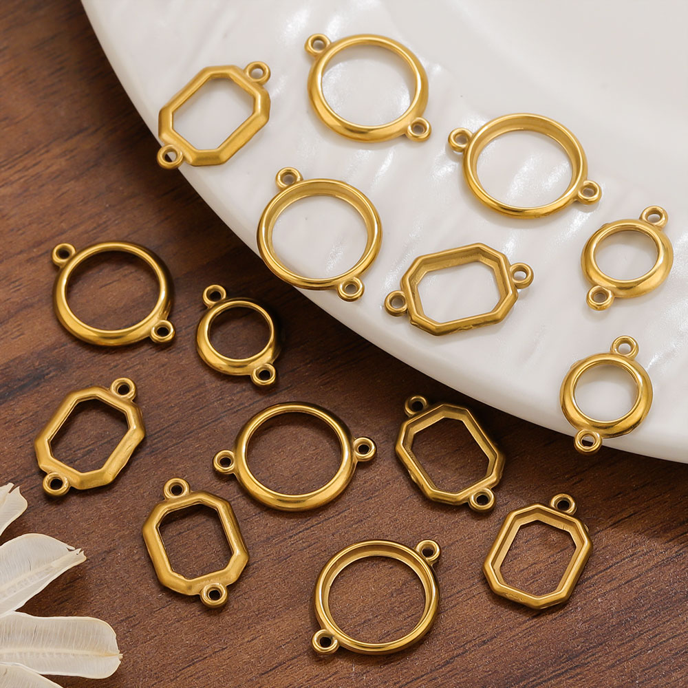 10 szt. zawieszek z dwoma otwo – Bezels Set Pendant recenzja i cena